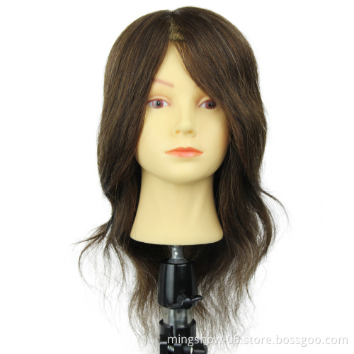Hot Sale Female16" Hair Head Training Mannequins For Hairdressing Practise Hairstyles Head